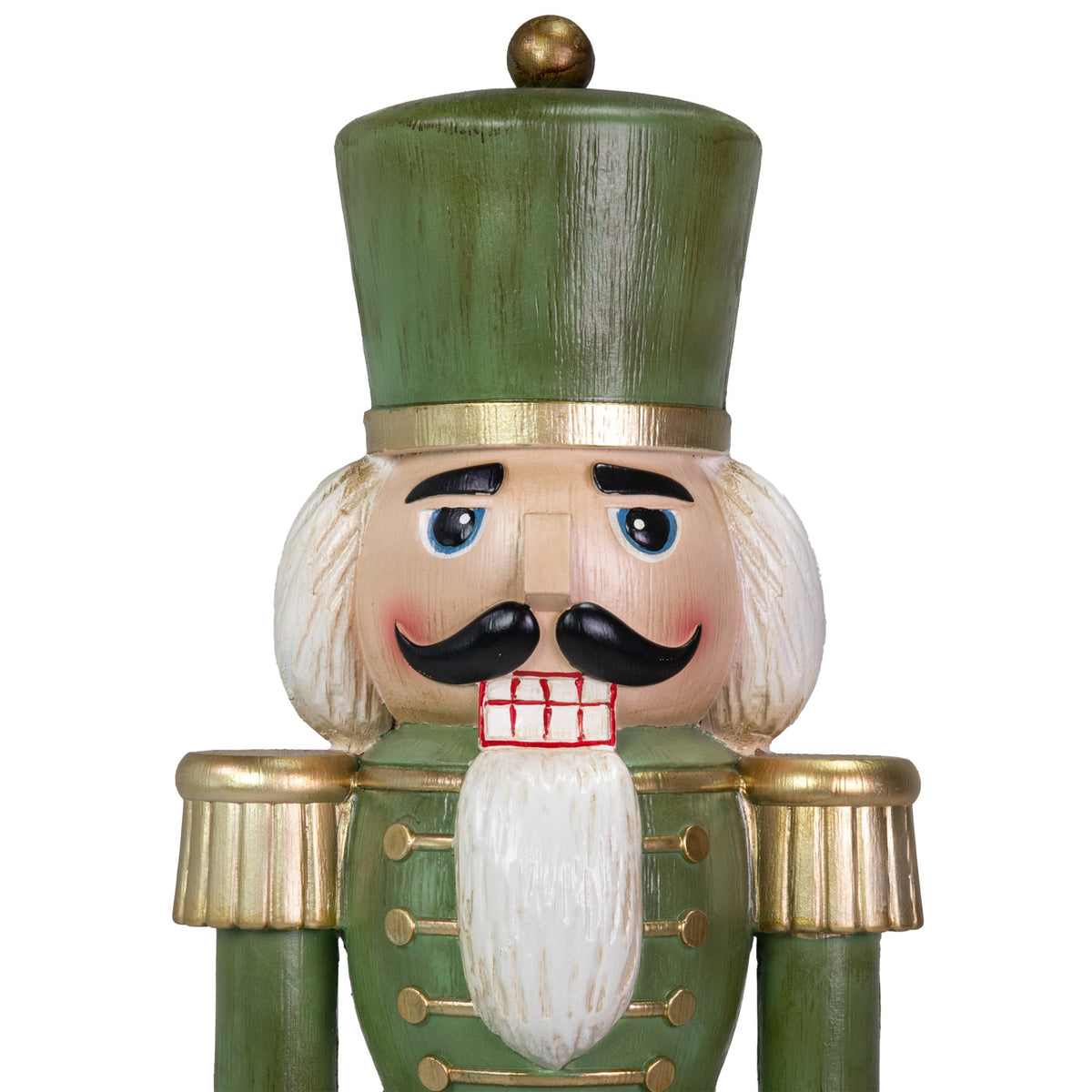 Sunnydaze Green Polyresin Ivan the Rustic Nutcracker Christmas Statue, 33" (2-Pack)