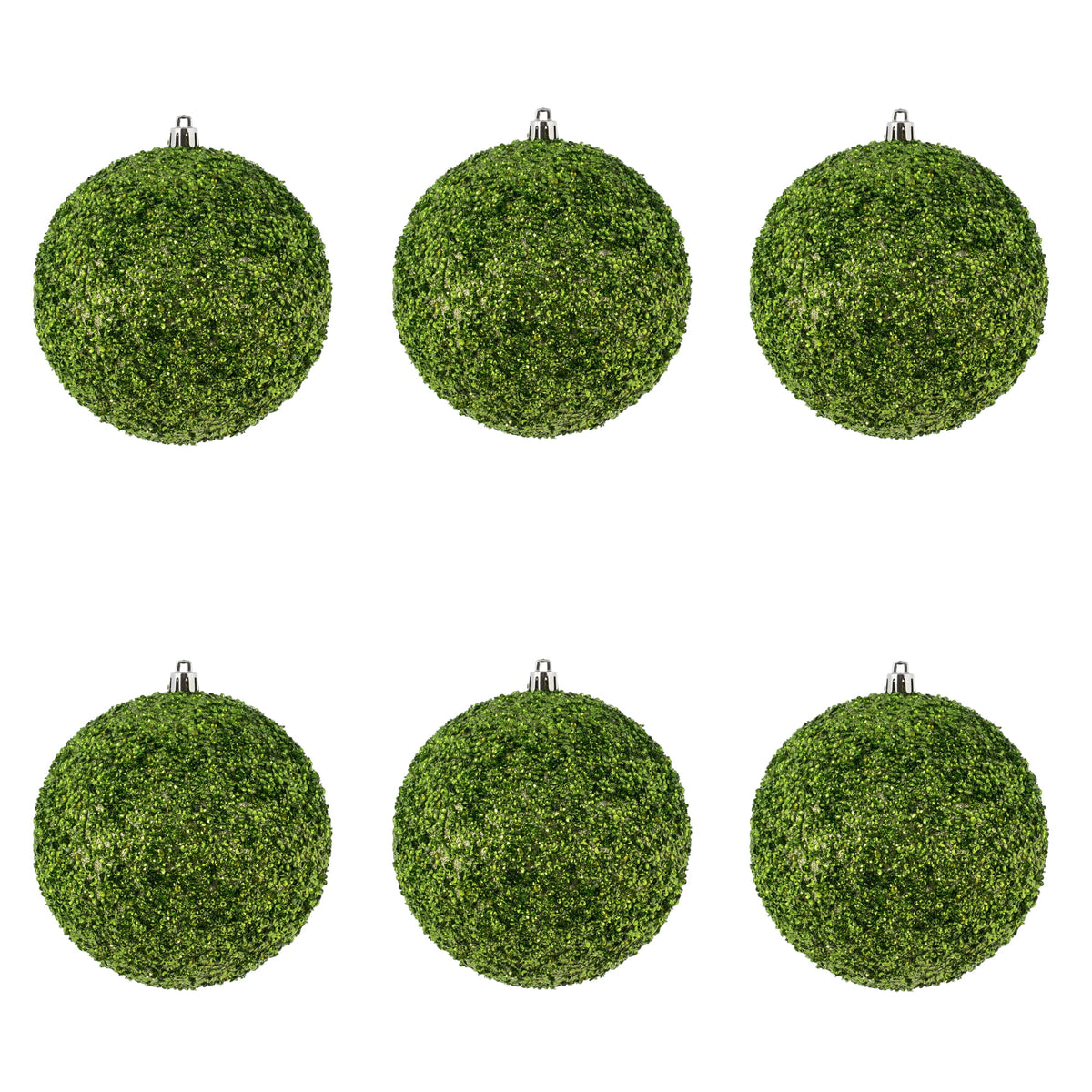 Vickerman 6" Turquoise Beaded Ball Ornament, 4 per Bag