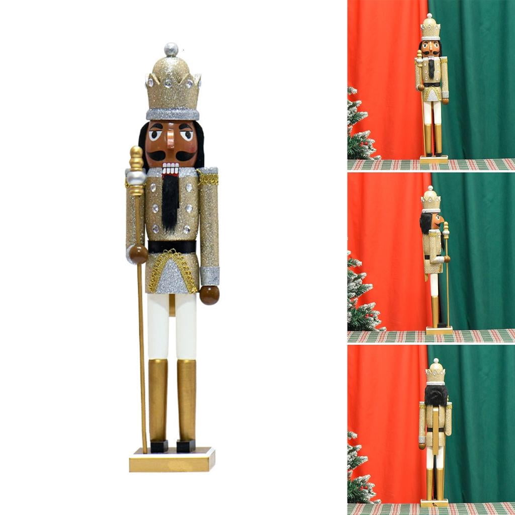 CHIXIAMANT Elegant Nutcrackers Soldier CharmW00dOrnament Perfect For Christmas Decoration