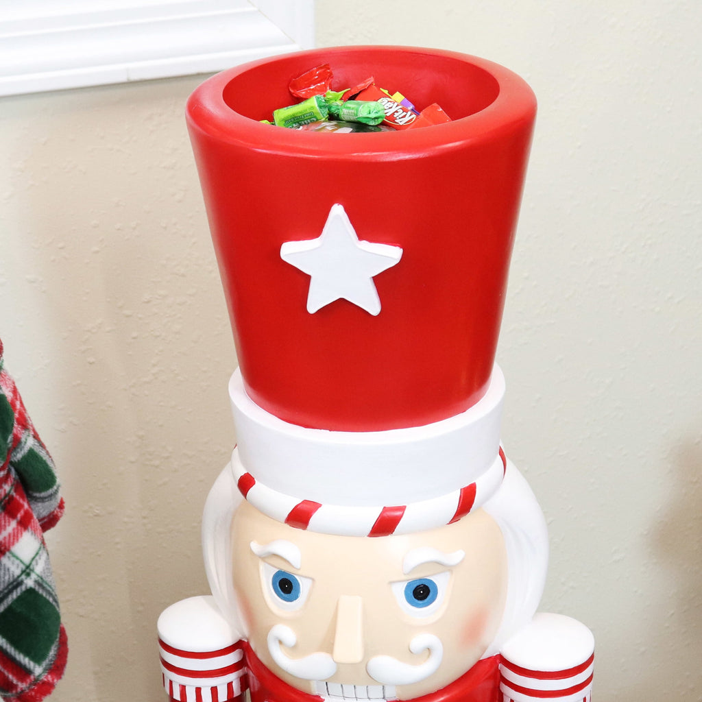 Sunnydaze Polyresin Alfonso the Noble Christmas Nutcracker Statue, 36"