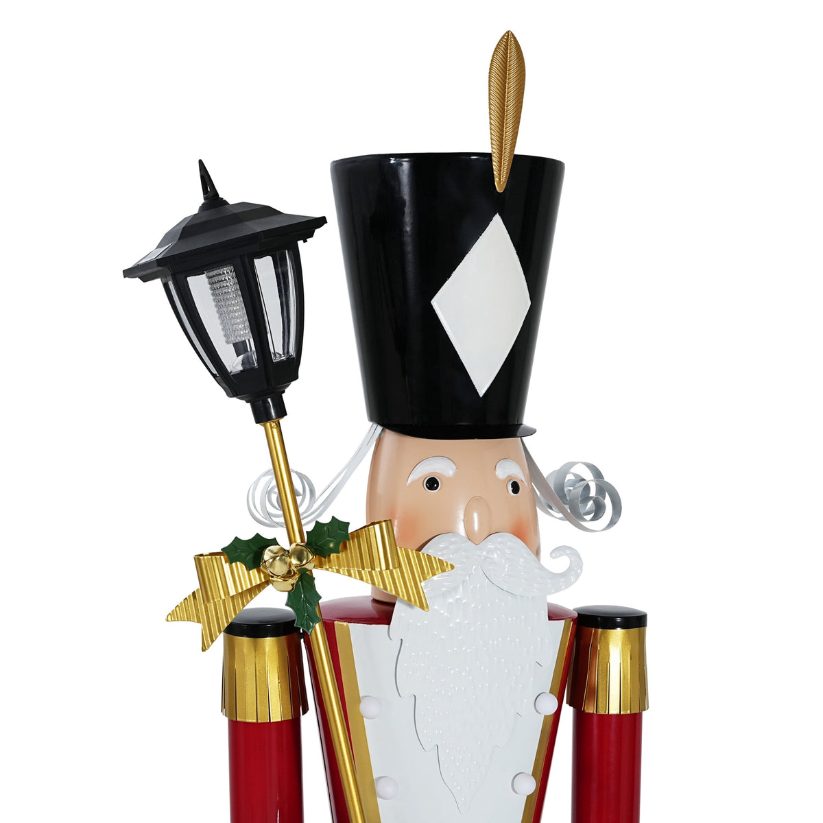 Christopher Knight Home 64" Iron King Nutcracker Soldier with Scepter, Ornament Christmas Decoration