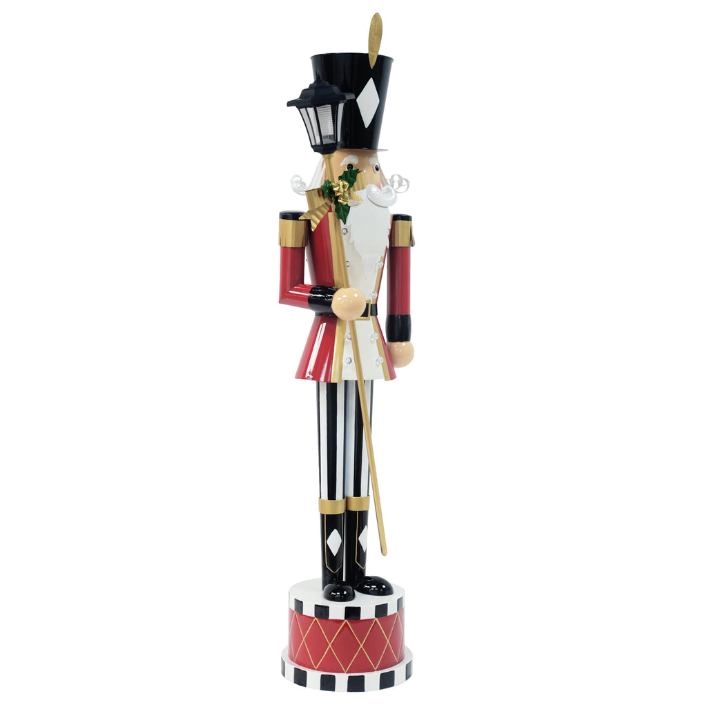 GDF Studio Classic Iron Nutcracker Decoration, Indoor Christmas Holiday Decoration