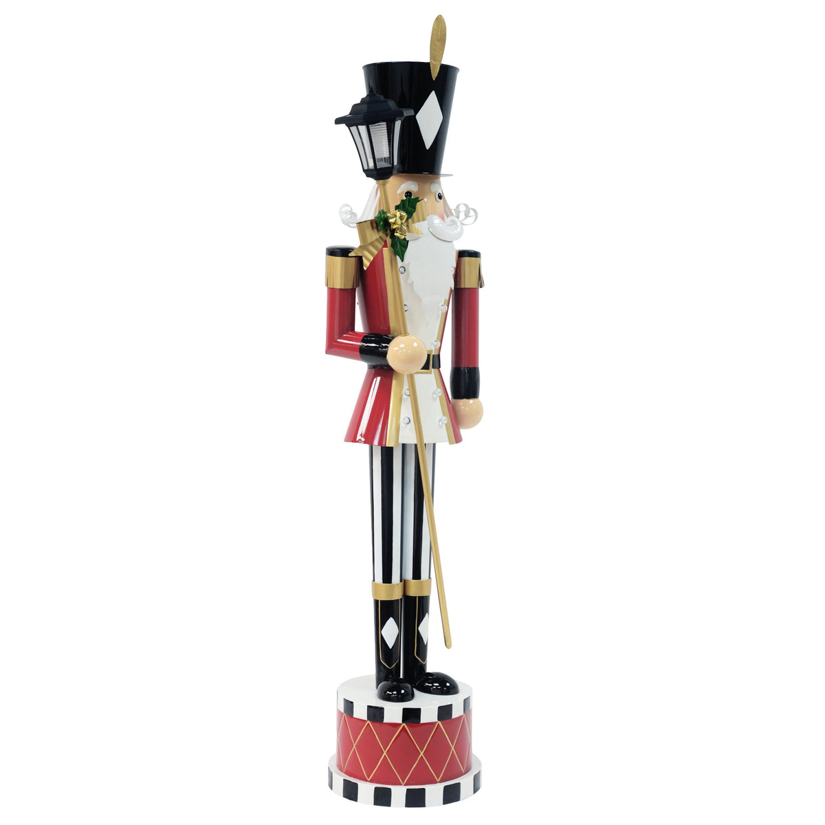 GDF Studio Classic Iron Nutcracker Decoration, Indoor Christmas Holiday Decoration
