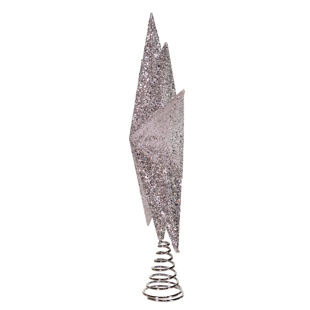 Kurt Adler 18-Inch Silver Bethlehem Star Treetop