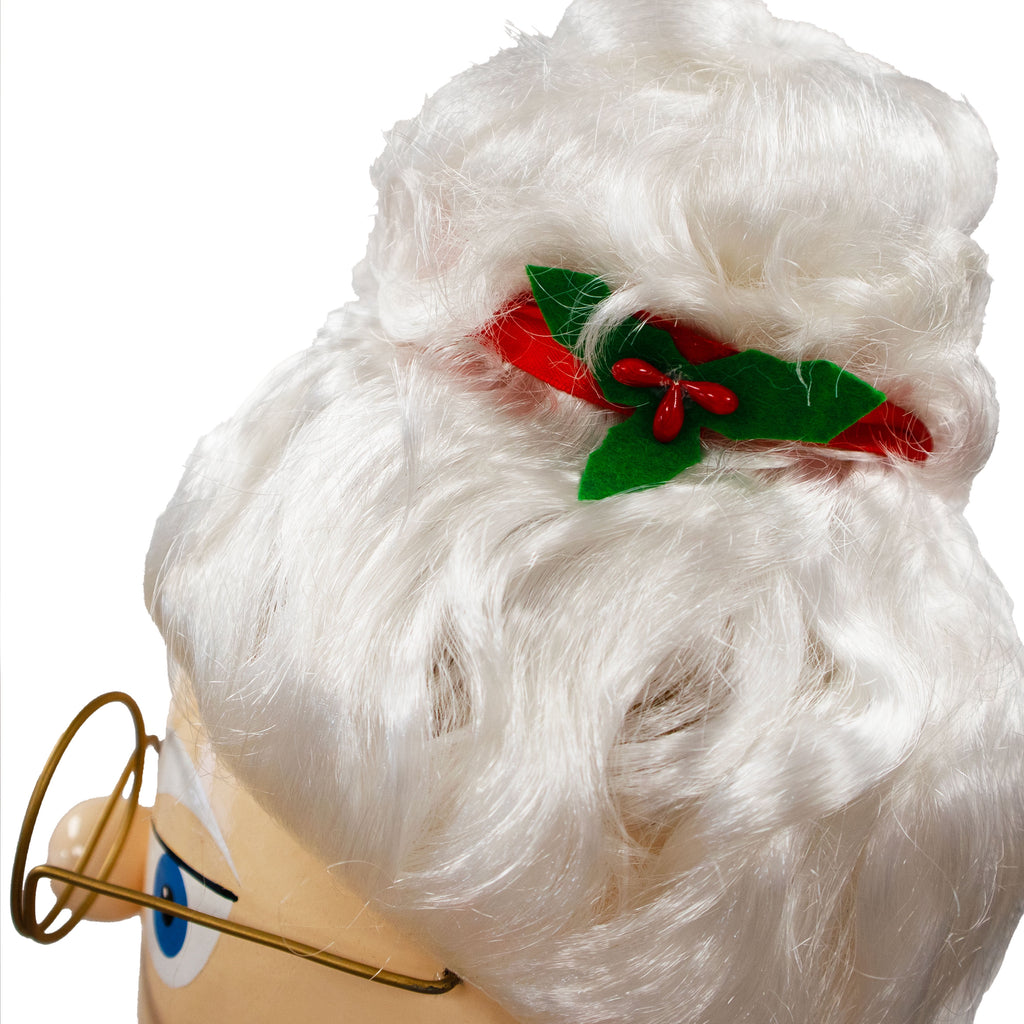 Giant Mrs. Claus Nutcracker Statue - Large 5' Wooden Christmas Decor - Lifesize Holiday Figurine with Cookies & Glasses - Classic Indoor/Outdoor Christmas Display for Front Porch or Living Room