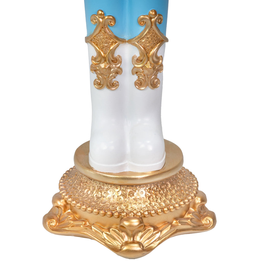 Sunnydaze Pink Polyresin Kenneth the Princely Nutcracker Christmas Statue, 37"