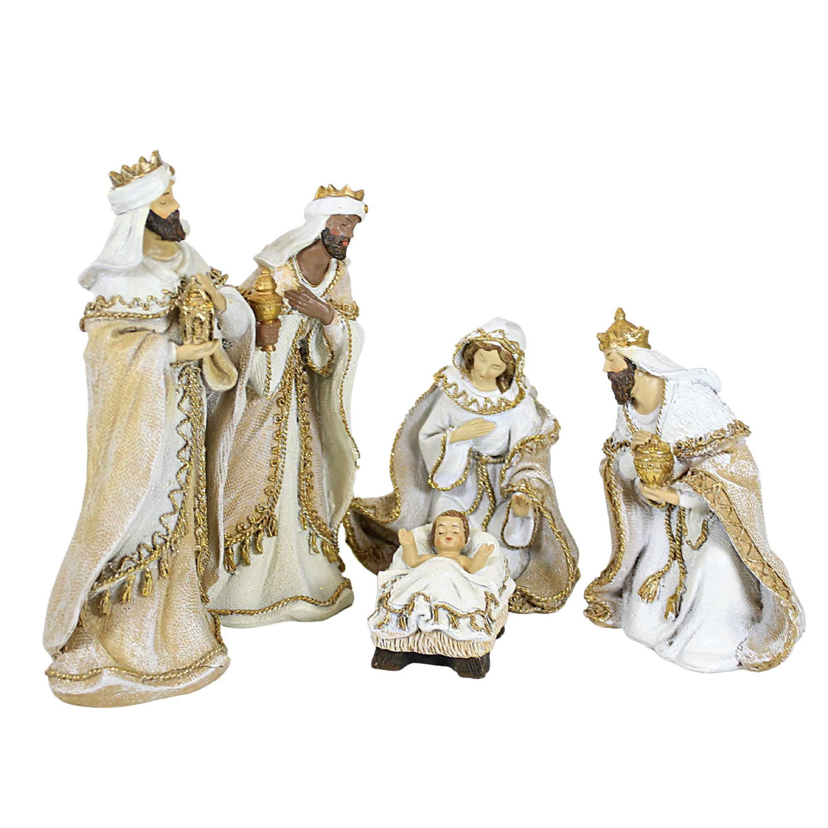 Roman Christmas - Seven Piece Woven Nativity Set 8.5" H, Christmas Collection, Resin, Nativities, Christmas Giftware, Inspirational, Durable, Long Lasting, Beautifully Detailed