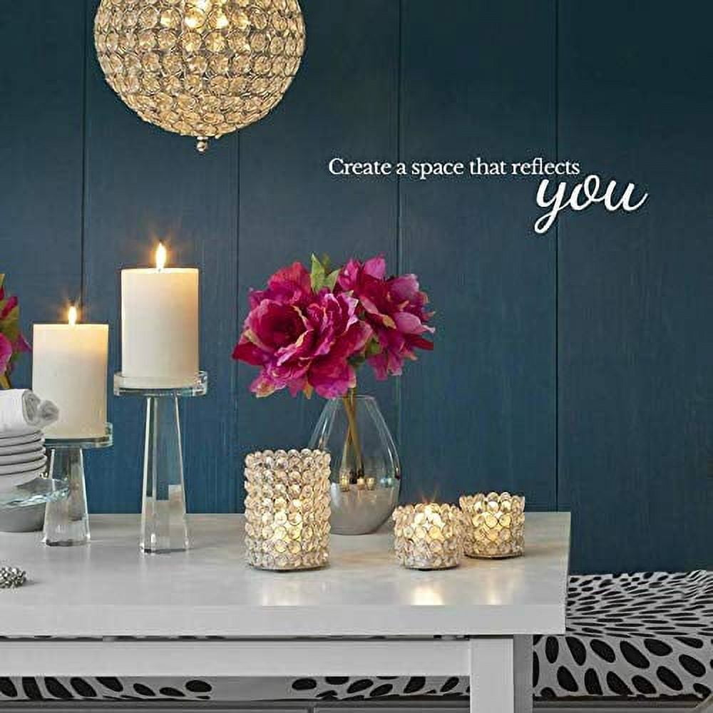 Serene Spaces Living Set of 9 Gold Glass Ball Ornaments for Christmas Tree, Holiday Decorations, Winter Wedding, Table Centerpiece