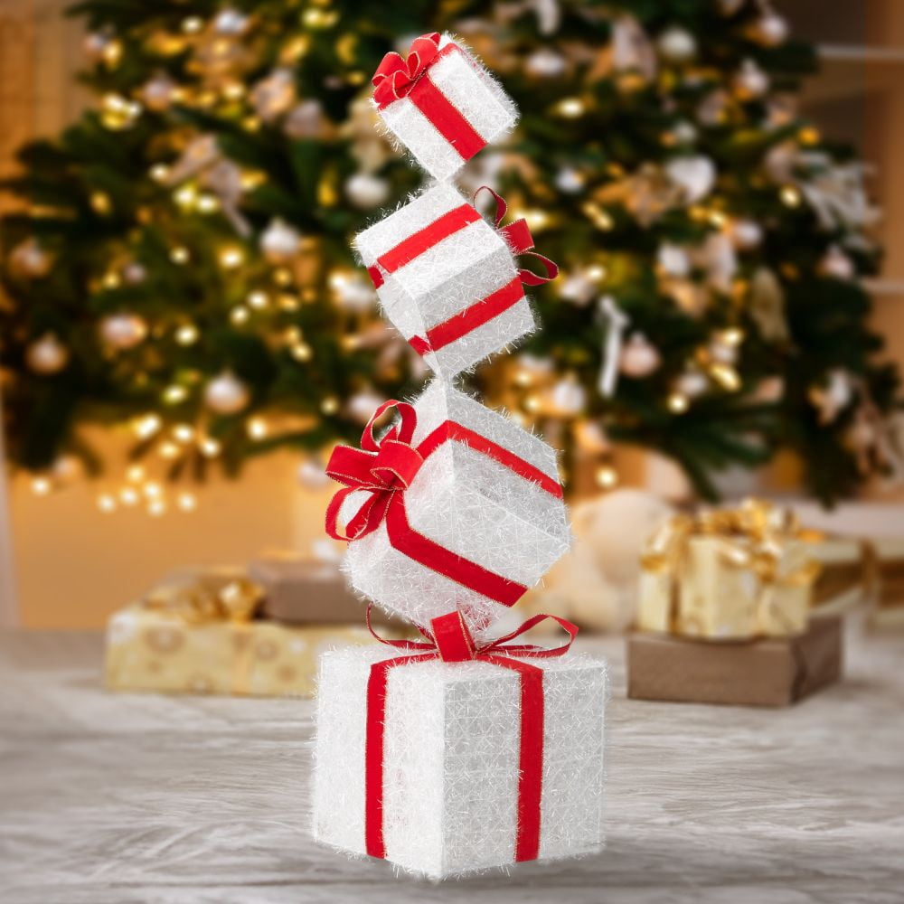 JOY Letter Sign Decoration - Lighted Home Scene Yard Sign Decor with Warm White Light - Indoor Outdoor Christmas Display for Lawn Garden - 47.2in Tall
