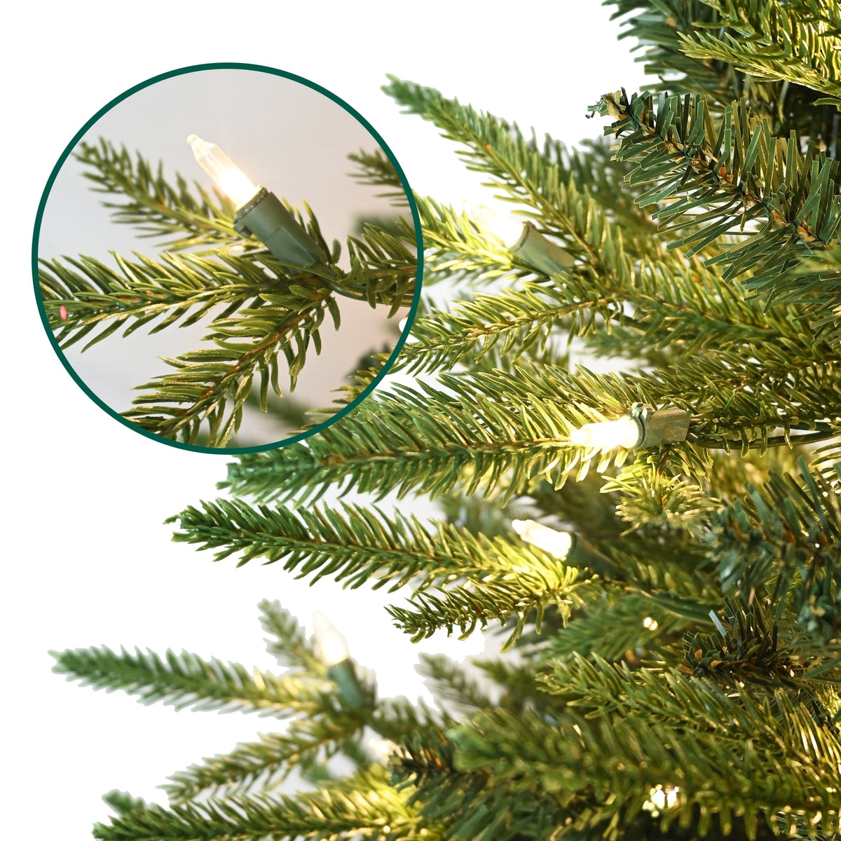 Soilhill 4ft Pre-Lit Artificial Christmas Tree with 907 PE/PVC Tips, Premium Holiday Xmas Tree with 150 Warm White LED Lights, Easy Assembly, Indoor Decoration