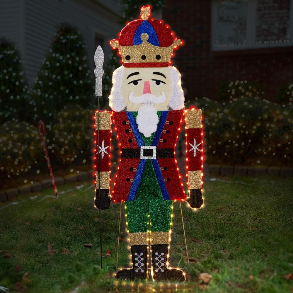 JOY Letter Sign Decoration - Lighted Home Scene Yard Sign Decor with Warm White Light - Indoor Outdoor Christmas Display for Lawn Garden - 47.2in Tall