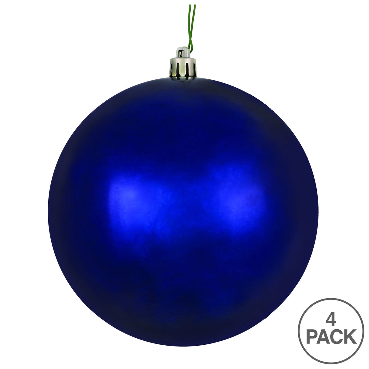 Vickerman 6" Moss Green Sequin Ball Ornament, 4 per Bag