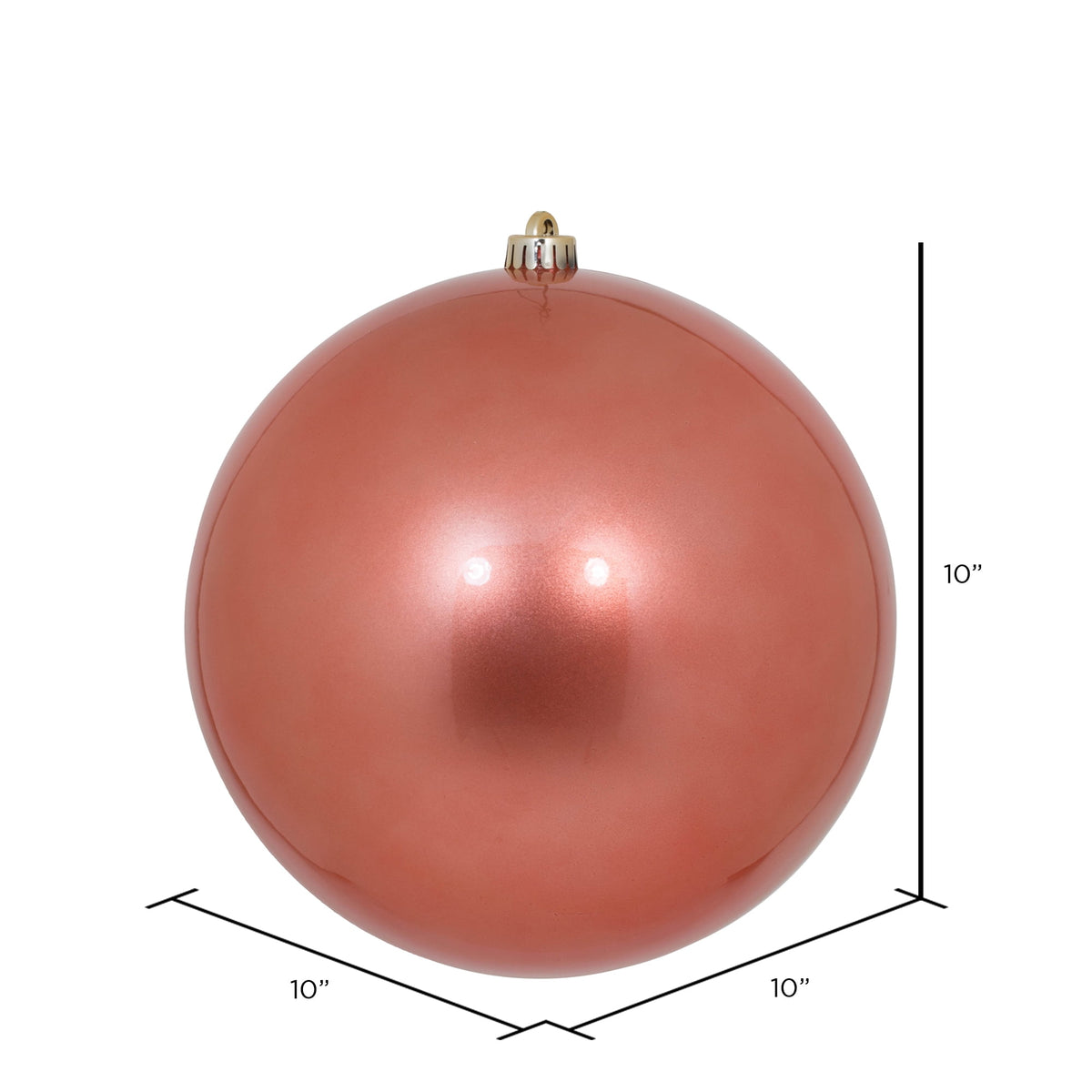 Vickerman 10" Sea Foam Candy Ball Ornament