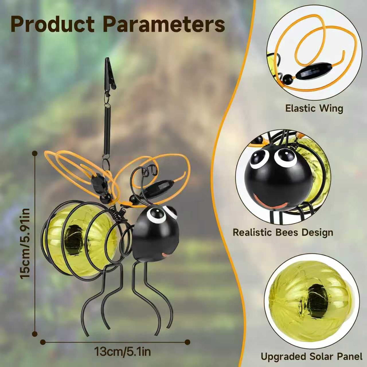 2 Pack Solar Butterfly Hanging Lantern Waterproof LED Outdoor Decor Light for Patio Garden Yard Pathway Balcony Porch Backyard