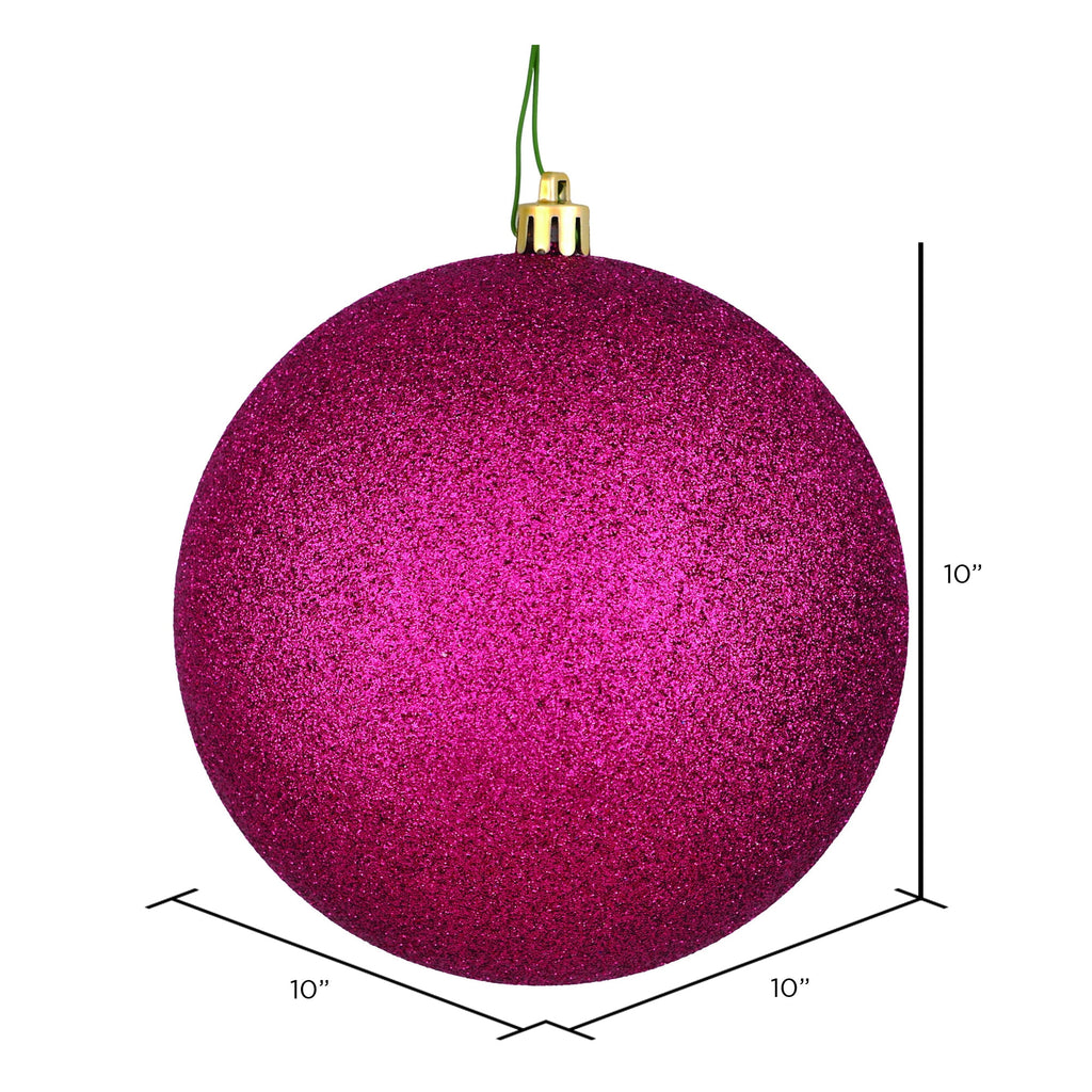 Vickerman 10" Sea Foam Candy Ball Ornament