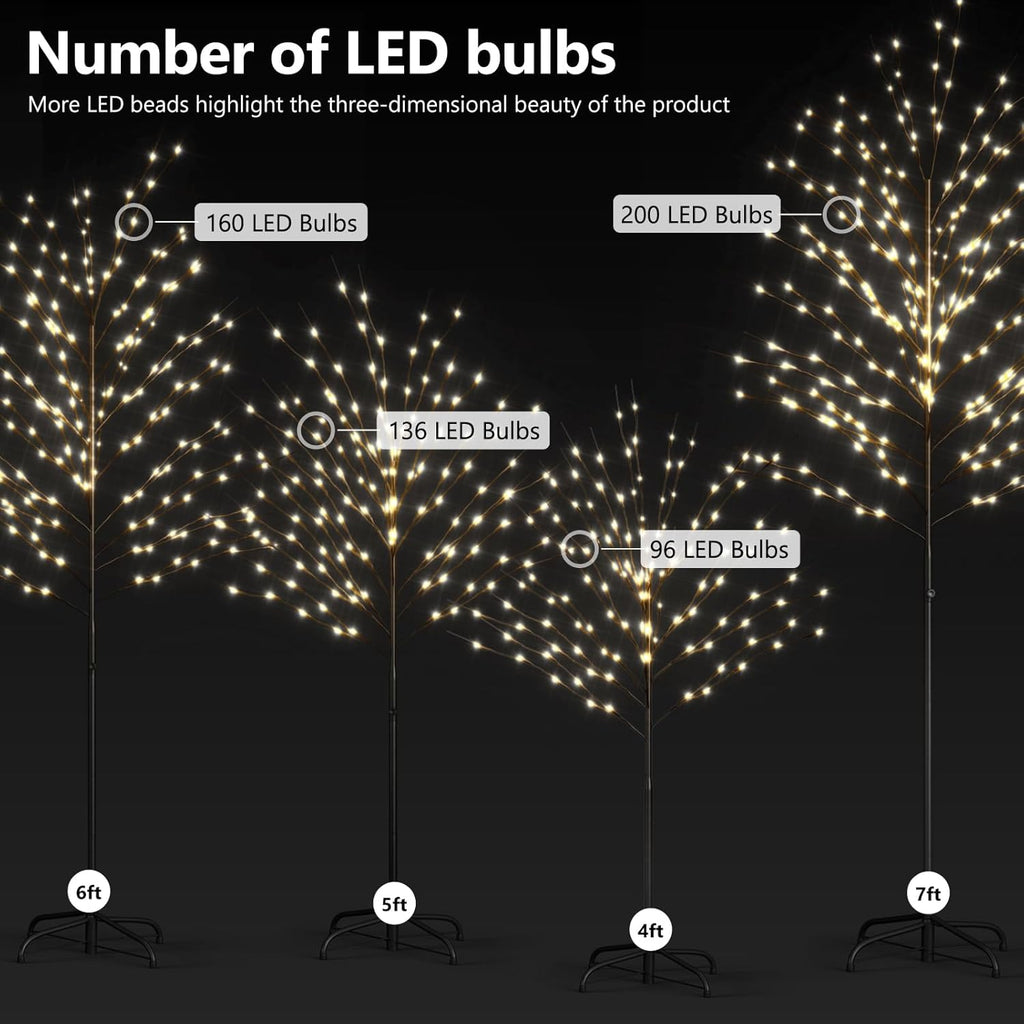 ABORON Christmas Decoration Ball Lights, Pre-Lit Hanging Foldable Xmas Light Ball with 8 Lighting Modes for Outdoor Holiday Lights Decor -16.5" 3 Pk