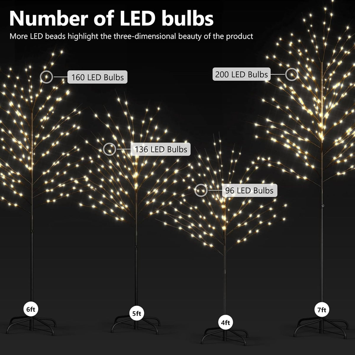 ABORON Christmas Decoration Ball Lights, Pre-Lit Hanging Foldable Xmas Light Ball with 8 Lighting Modes for Outdoor Holiday Lights Decor -16.5" 3 Pk
