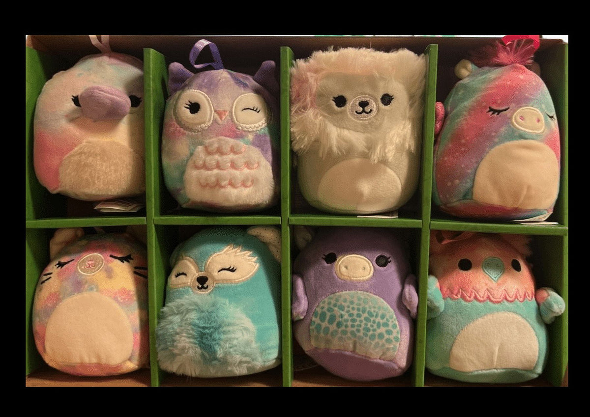 Squishmallows Christmas Ornaments 4-inch 8-Piece Mini Plush 2023