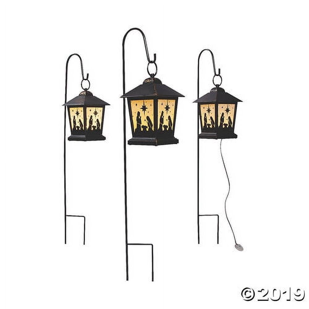 3 Piece Outdoor Nativity Lanterns - Home Decor - 3 Pieces