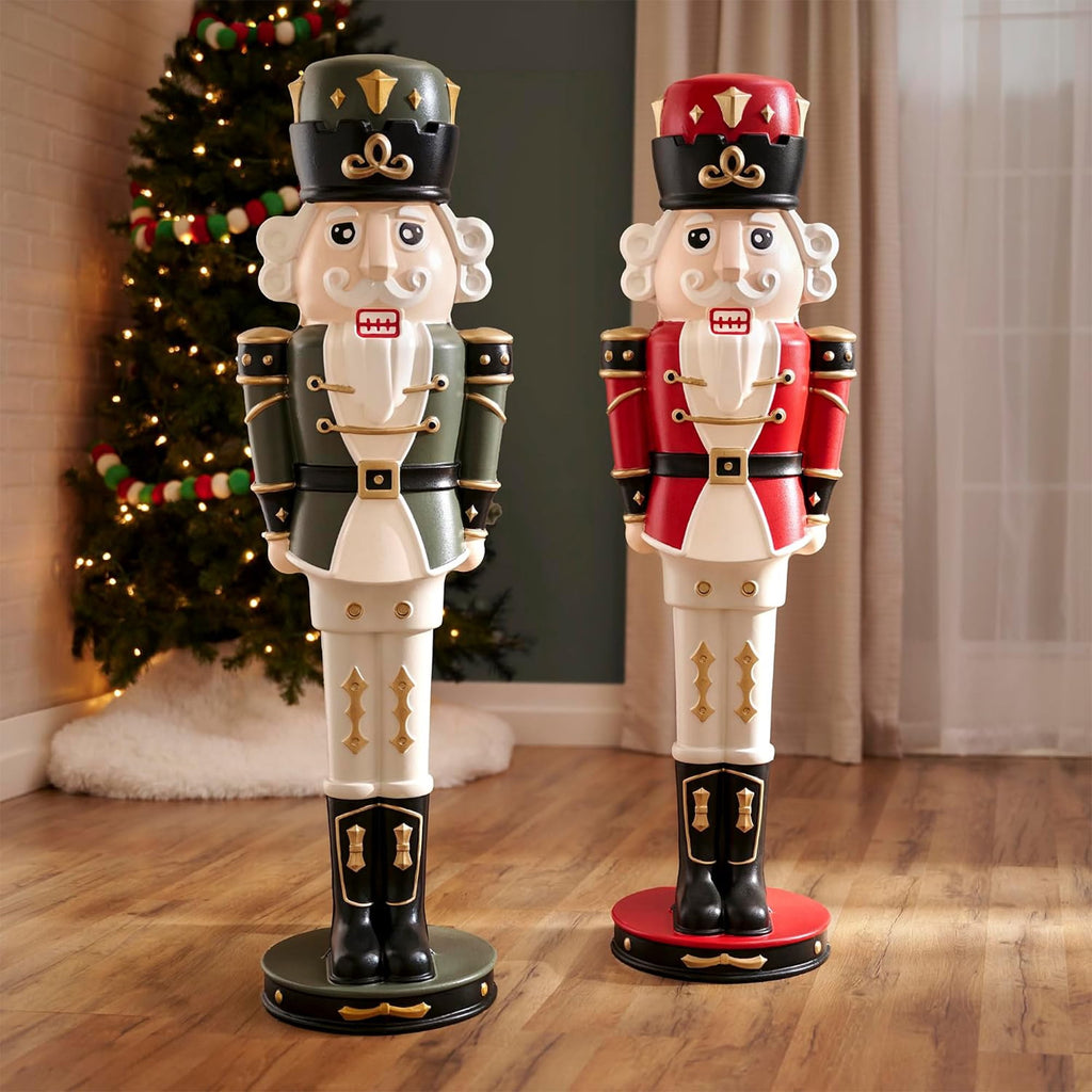 Step2 4 Foot Paintable Nutcracker Prince Jr Indoor Outdoor Holiday Christmas Decor, 2 Pack