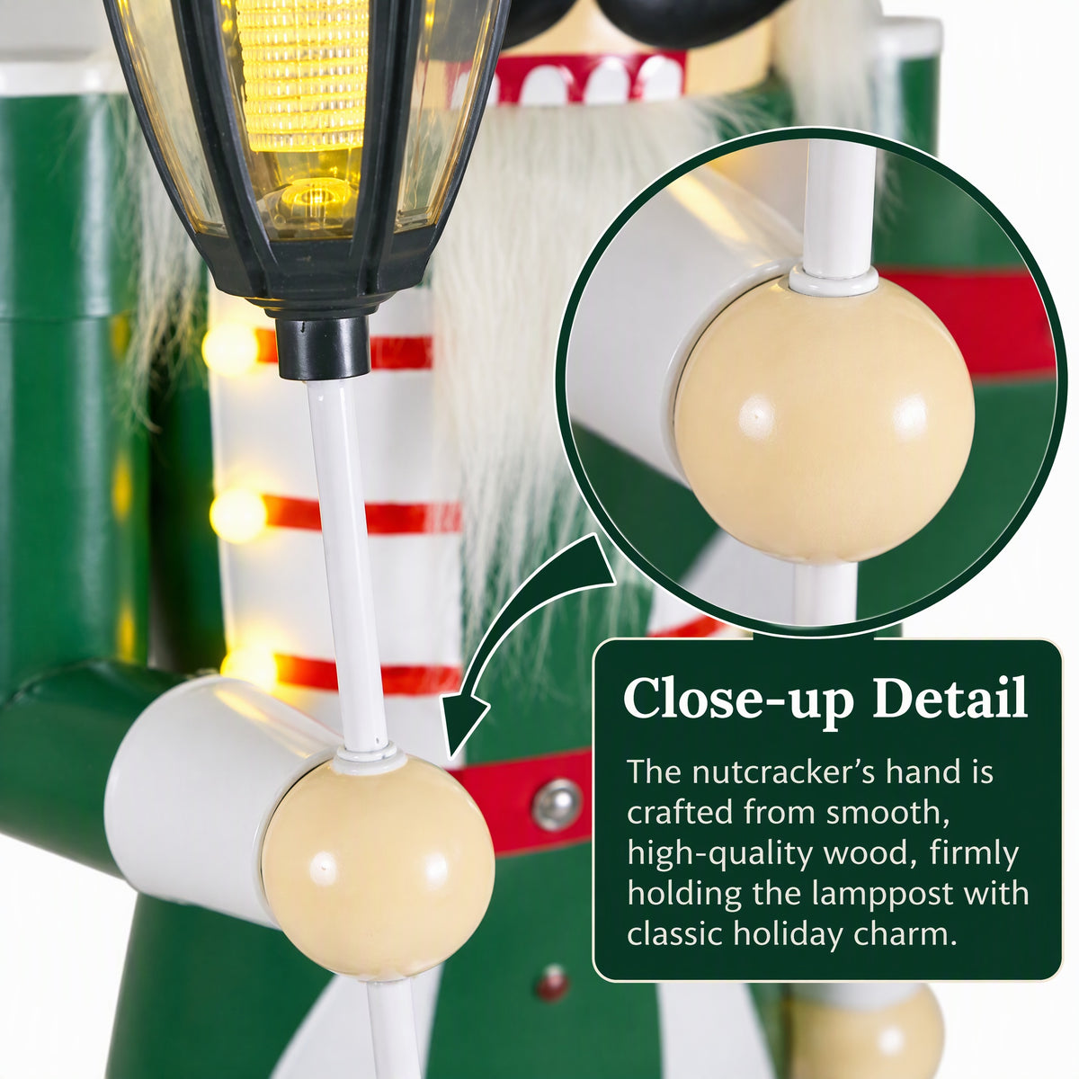 IRONHALL Holiday Classic Iron Nutcracker Decor, Christmas Metal Nutcracker Figurine, Indoor Tabletop Xmas Ornament for Festive Home Decor