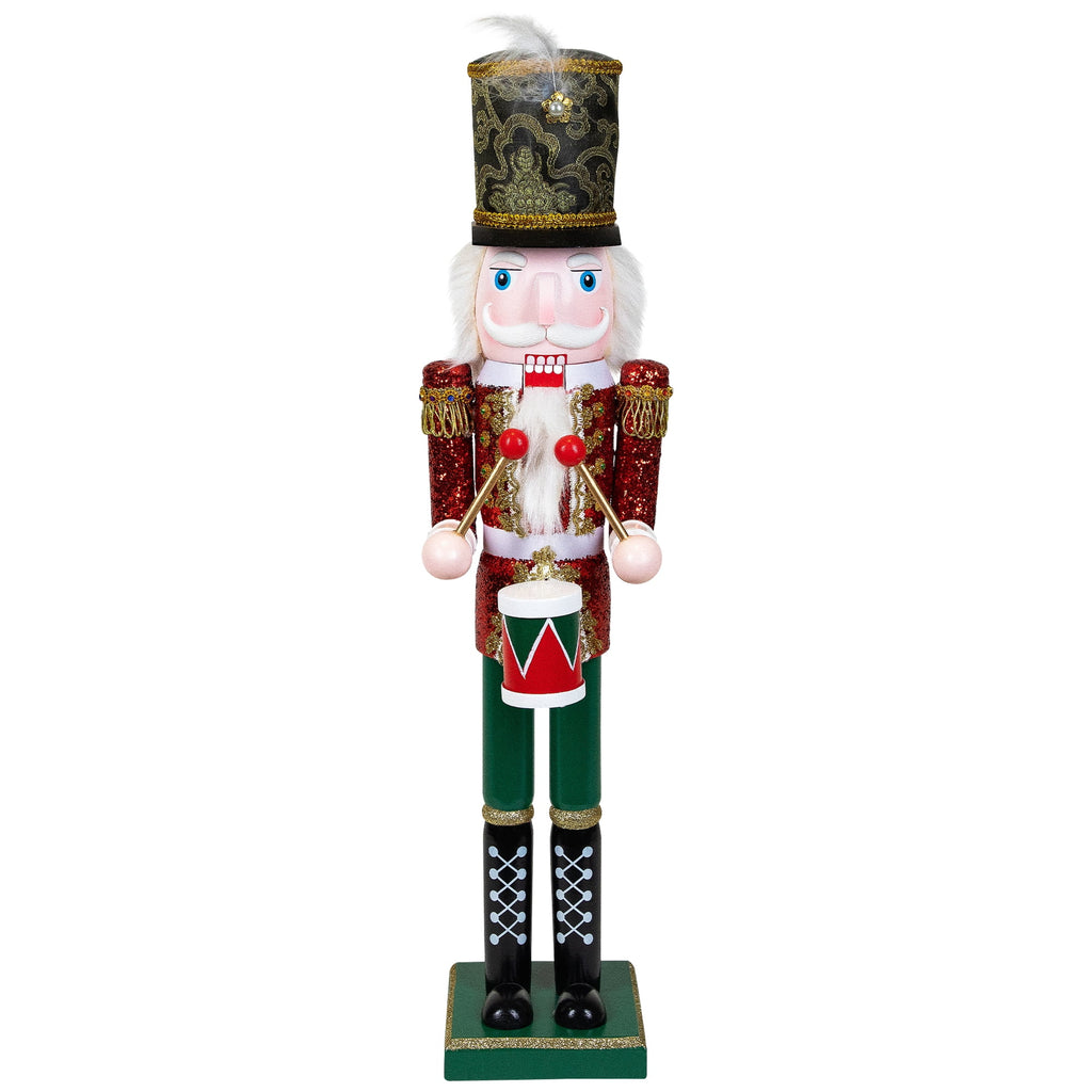 Northlight Glitter Christmas Nutcracker Drummer - 24"