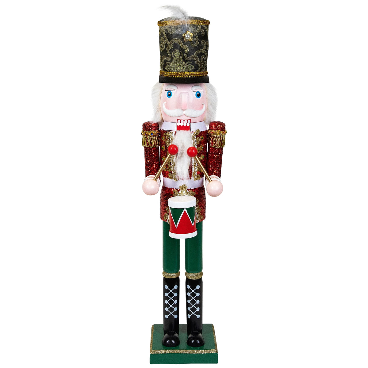 Northlight Glitter Christmas Nutcracker Drummer - 24"