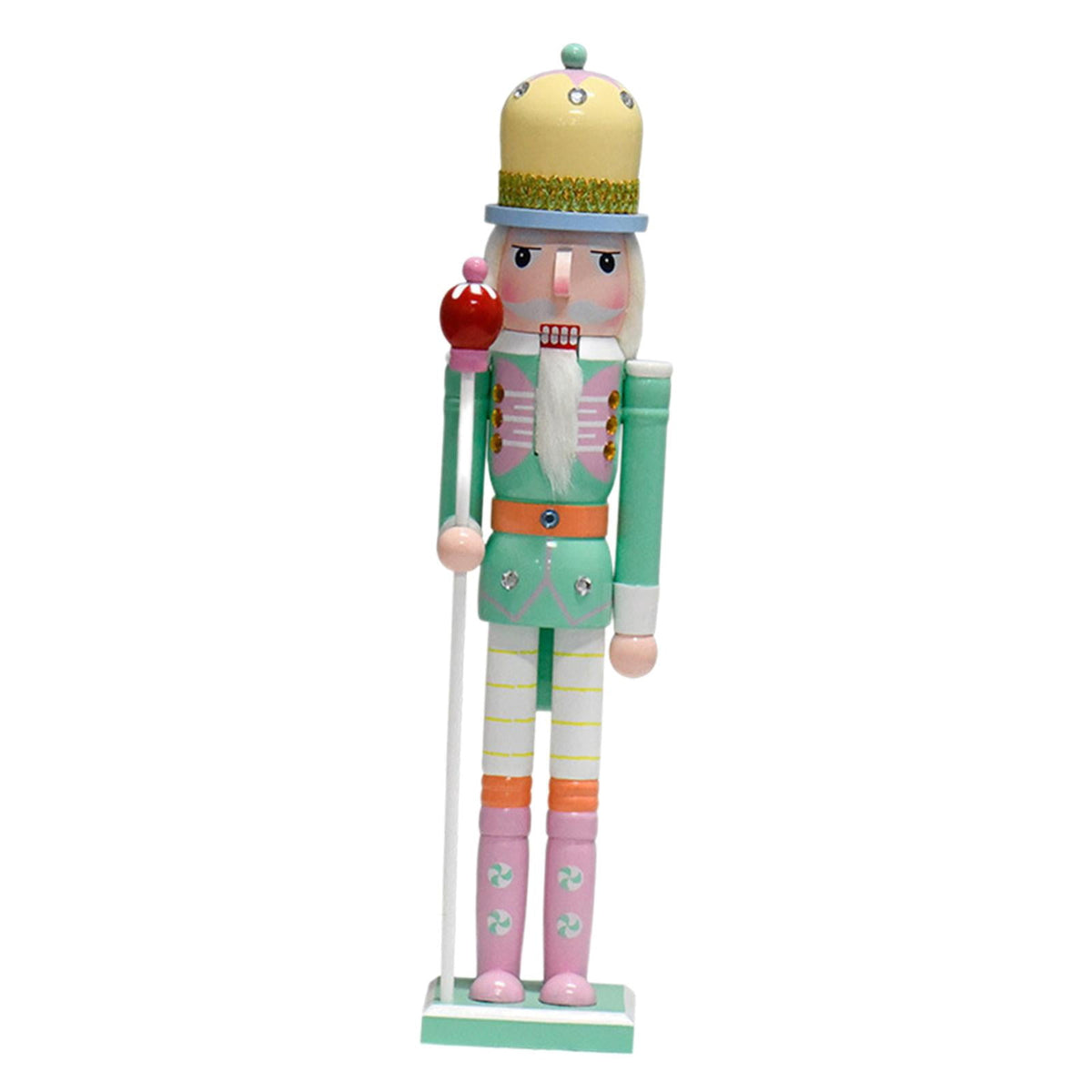 QSTDGVPW Nutcracker Figurine Christmas Decorations Desk Ornament Crafts Table Centerpiece Green