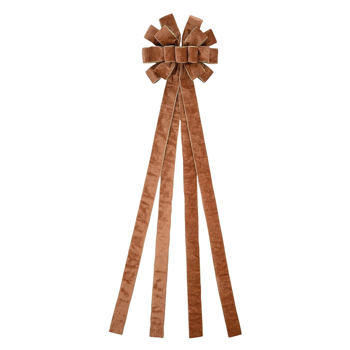 6-Piece Christmas Bow Tree Topper Set, Oversized Hanging Decorations for Holiday Tree Home Decor