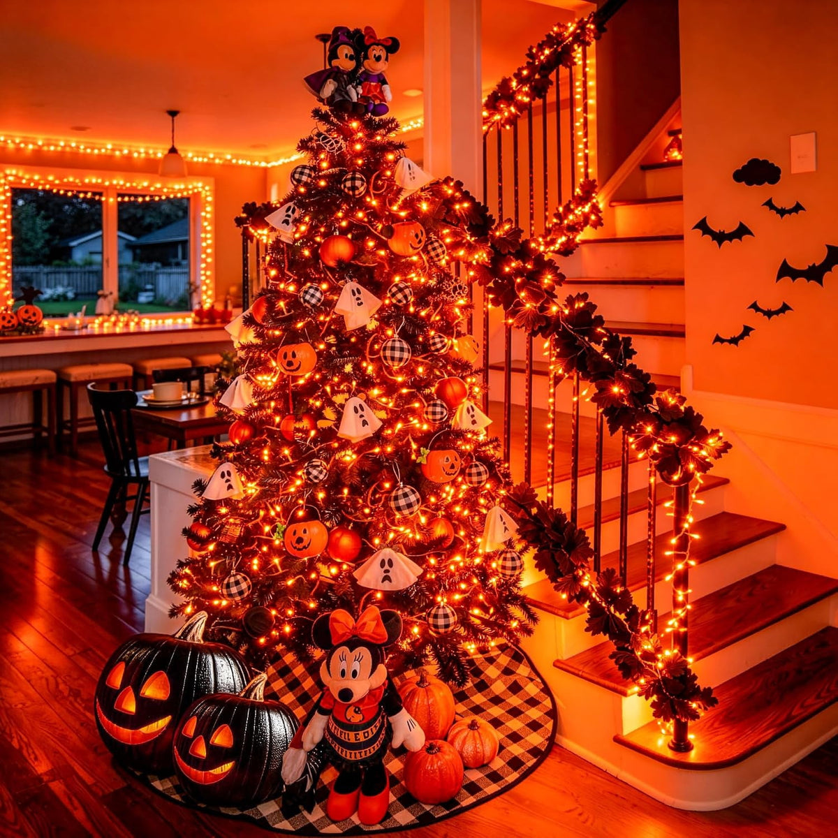 JMEXSUSS 200 LED Christmas Lights Indoor Outdoor, Connectable Warm White Christmas Tree Lights Clear Wire, 66 Ft Twinkle Fairy String Lights Plug in for Bedroom Wedding Christmas Tree Decorations