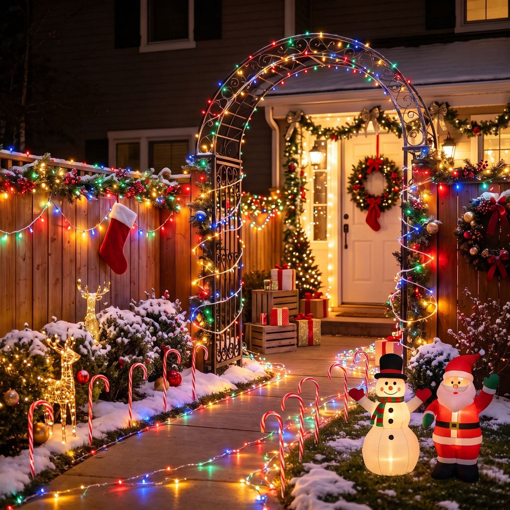Scidweet Christmas String Lights, 196 FT 600 LED Twinkle Fairy Christmas Light with Remote for Indoor Outdoor Home Holiday Xmas Tree Decor, Warm Yellow
