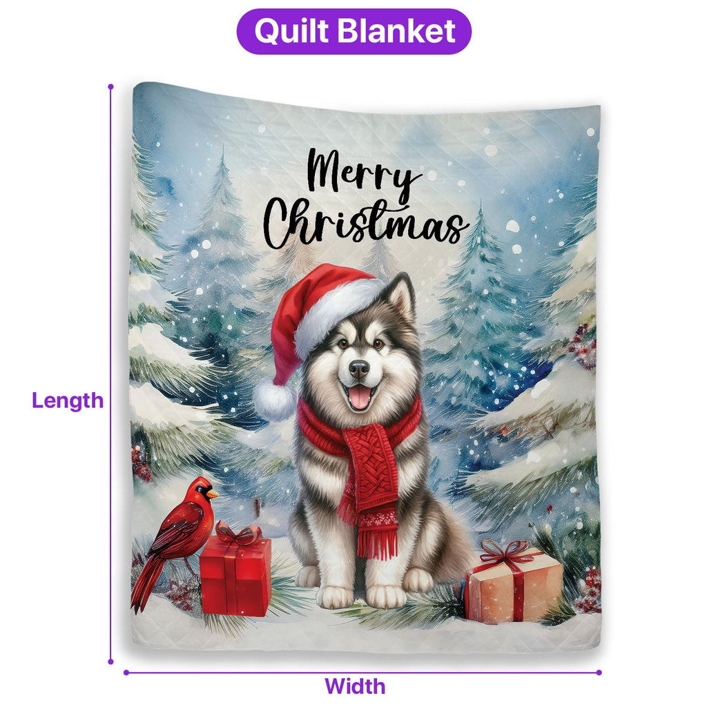 Merry Christmas French Bulldog Enjoys Woofmas Winter Xmas Holiday Quilt Bedding Set Dog Lover Gifts 1 Blanket Bed Cover 2 Pillowcases - 02022