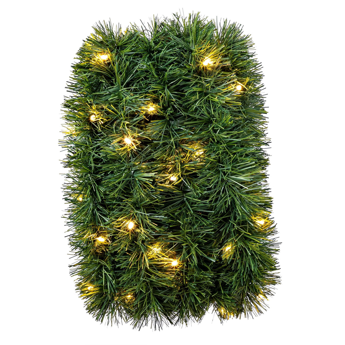 Indoor/Outdoor Soft Pine Pre-Lit Color-Changing LED Artificial Christmas Garland, Green, 25', by Holiday Time