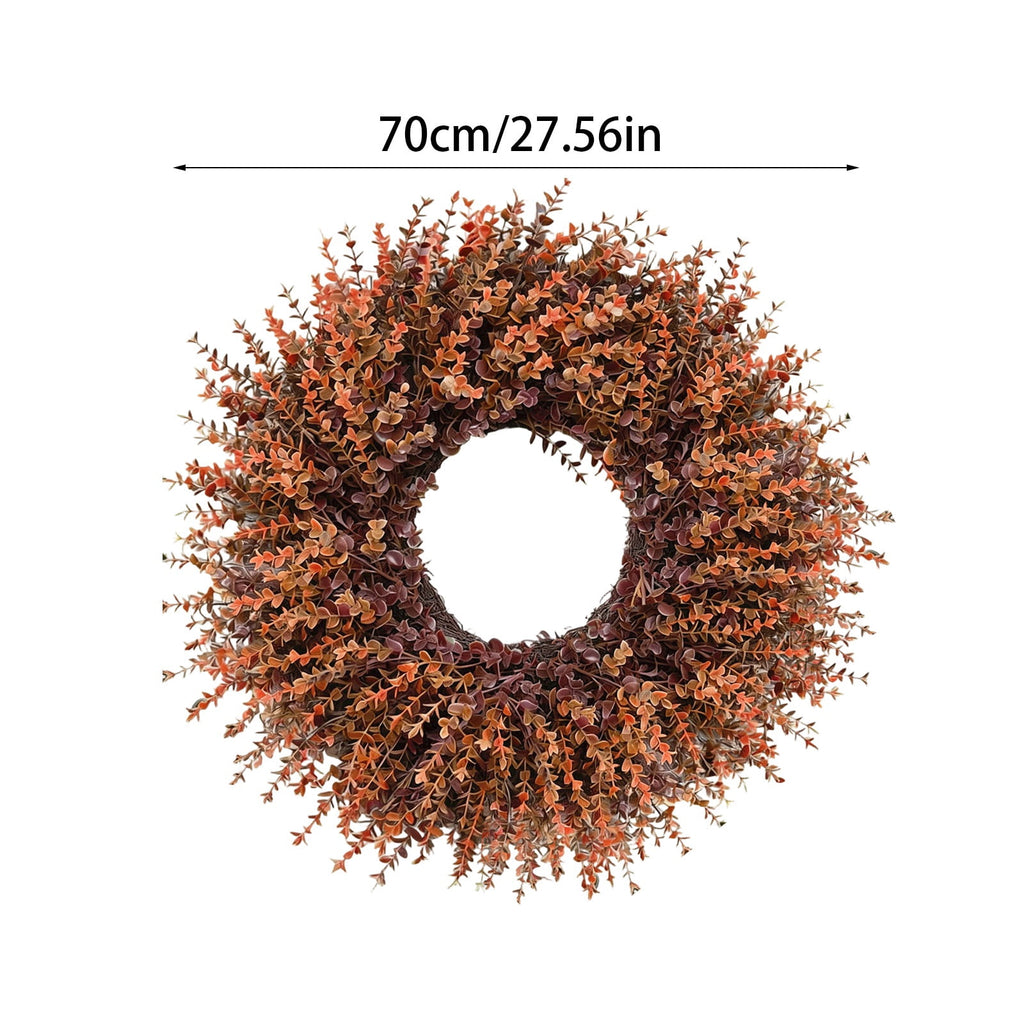 Wreath 28 Inch Artificial Faux Leaf Thanksgiving Wreath for Front Door Home Seasonal Decor
