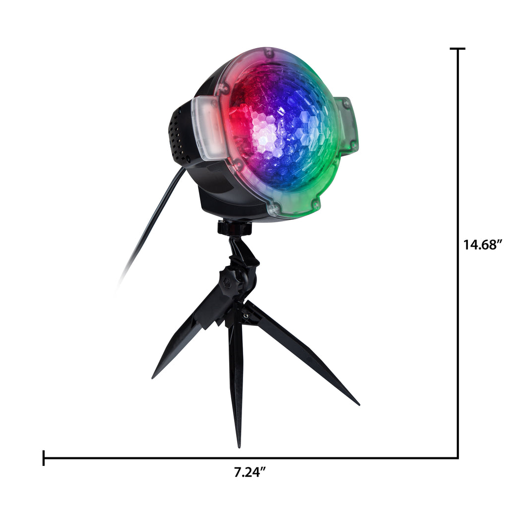 Christmas Lightshow Illuminations Projector Light Bright Stuff Snow Flurry with Remote and 122 Multicolored Programs