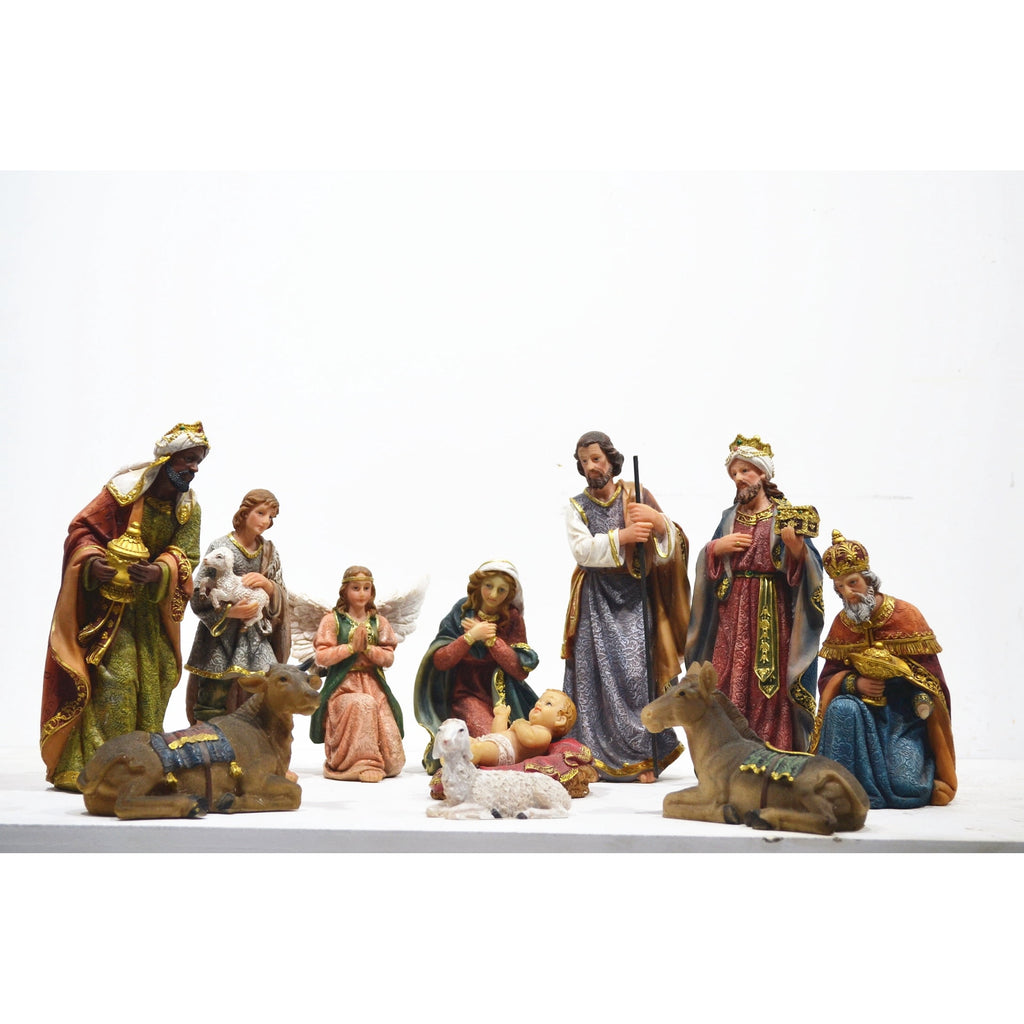 Nativity & Three Wise Men 11 Pcs/Set 8 Inch H