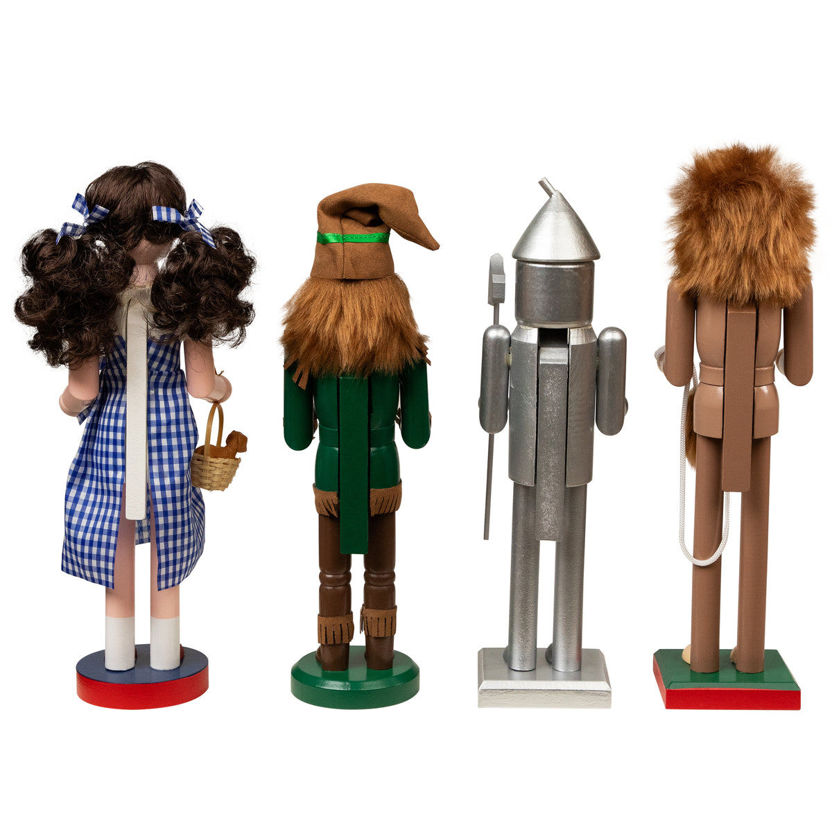 Northlight Set of 4 Decorative Wizard of Oz Wooden Christmas Nutcrackers