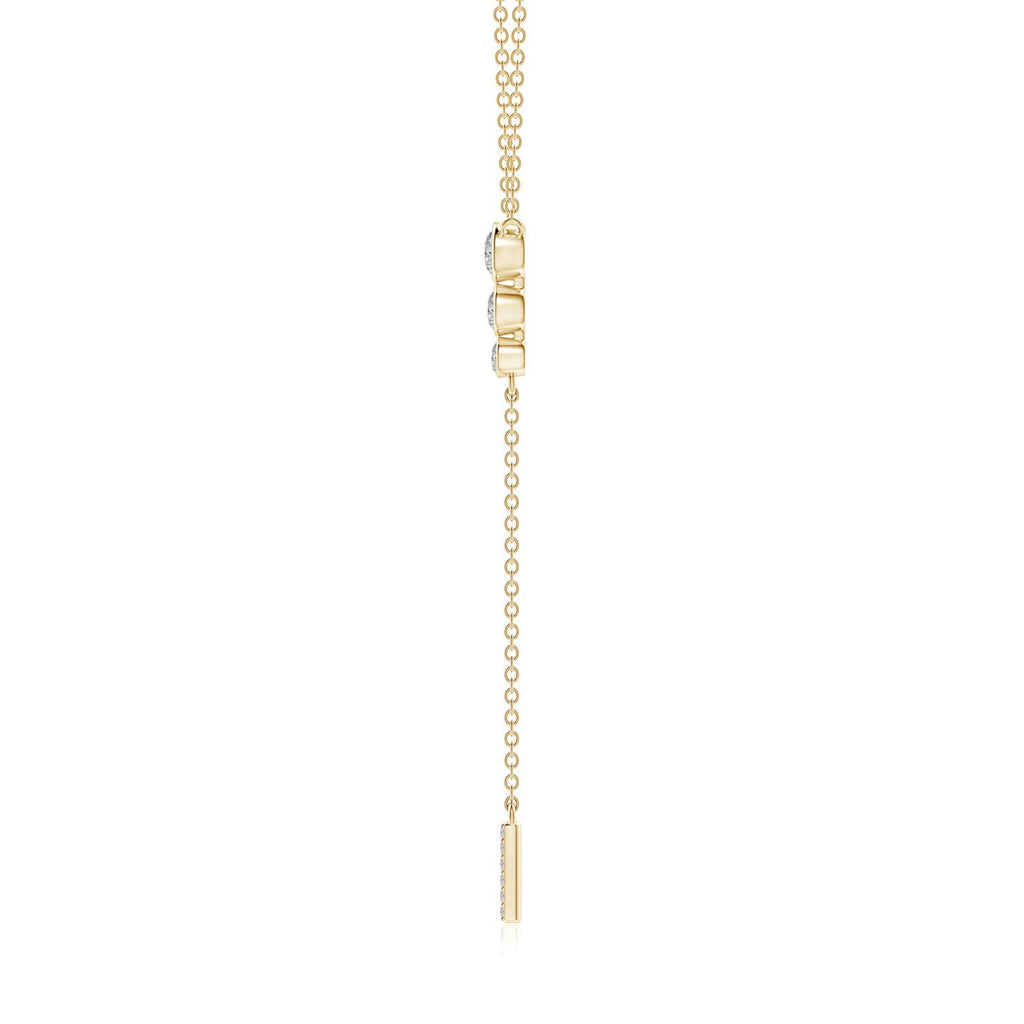 Angara Necklace - Natural Diamond Lariat Necklace in 14K Yellow Gold for Women | April Birthstone Jewelry, Birthday, Anniversary, Christmas, Jewelry Gift for Women
