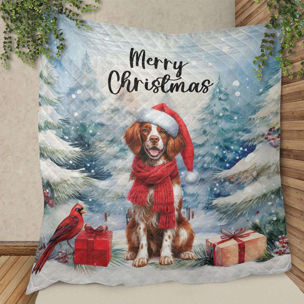 Merry Christmas French Bulldog Enjoys Woofmas Winter Xmas Holiday Quilt Bedding Set Dog Lover Gifts 1 Blanket Bed Cover 2 Pillowcases - 02022