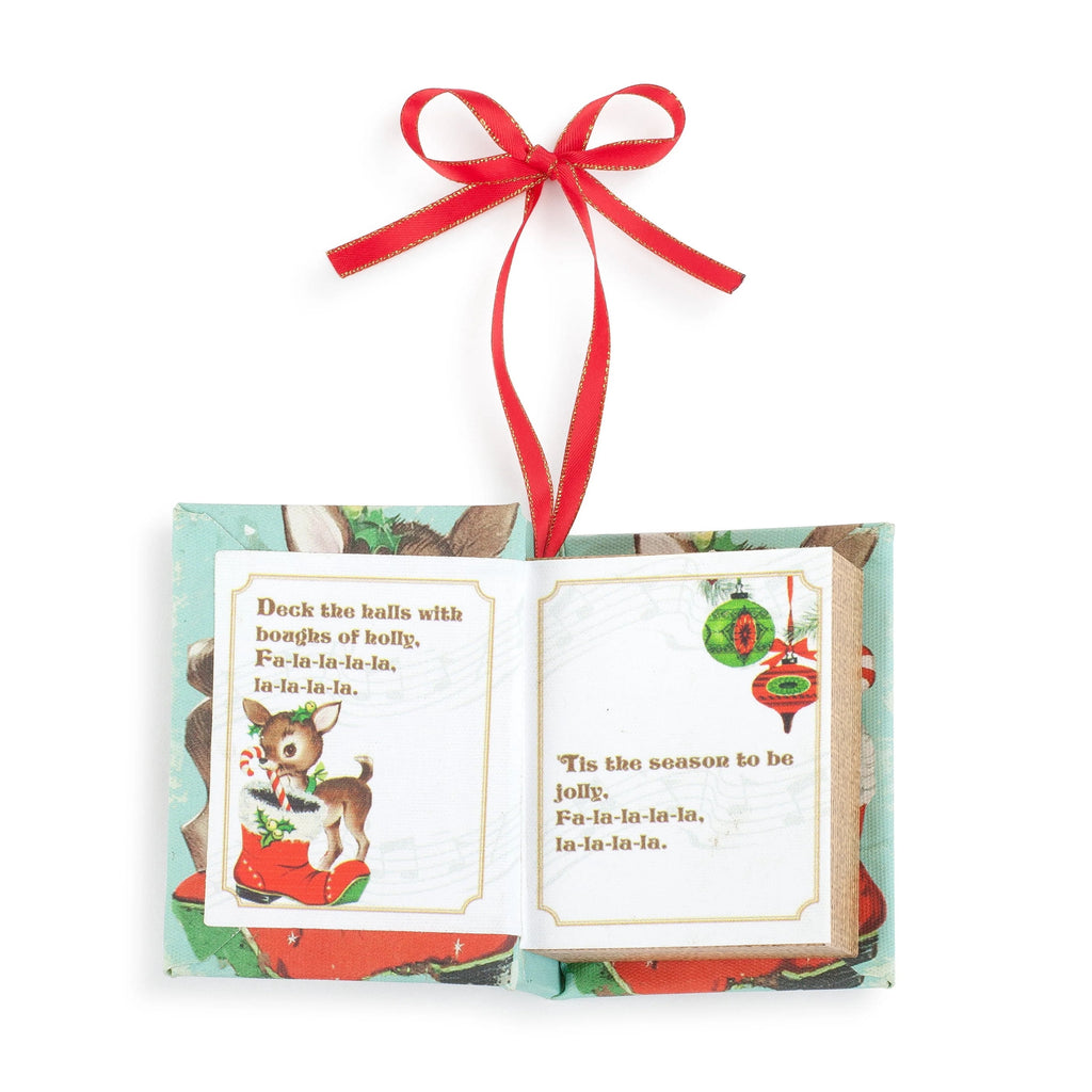 Mr. Christmas Nostalgic Musical Songbooks 3.75" Set of 4, Plays Music