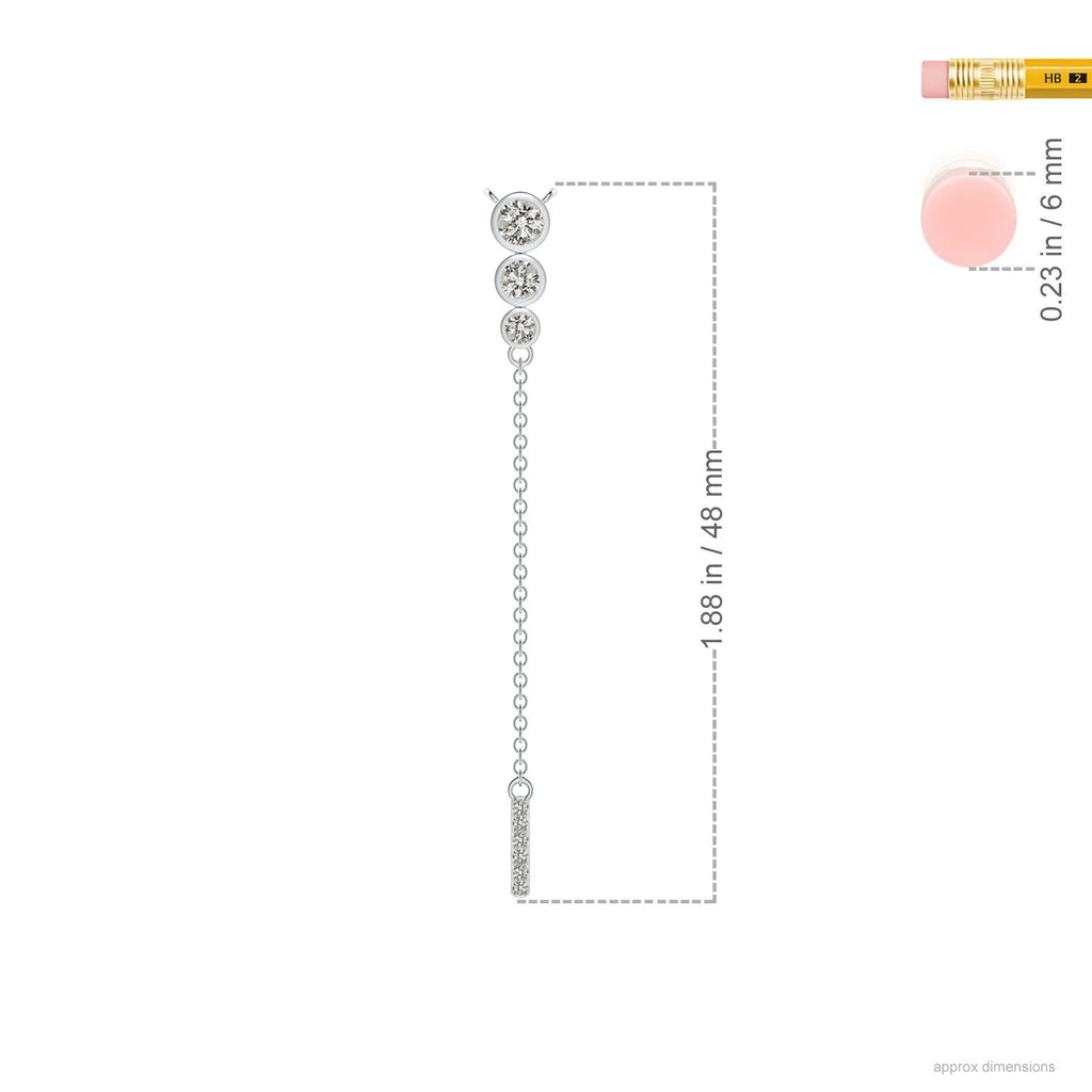 Angara Necklace - Natural Diamond Lariat Necklace in 14K Yellow Gold for Women | April Birthstone Jewelry, Birthday, Anniversary, Christmas, Jewelry Gift for Women