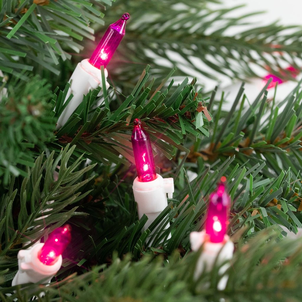 Northlight Mini Incandescent Christmas Lights - Orange - 20.25' White Wire - 100ct