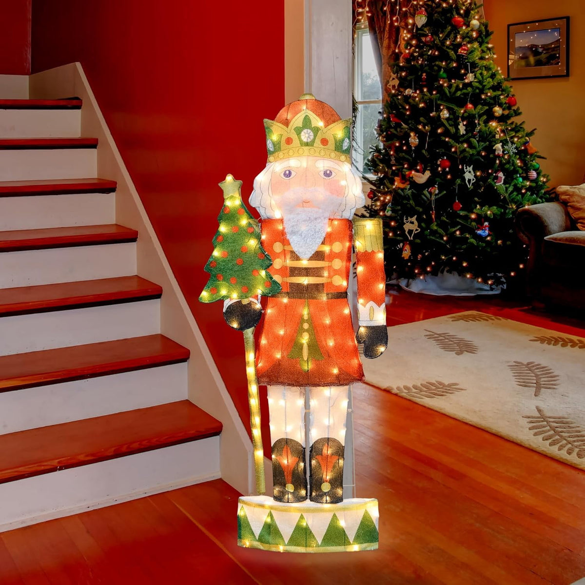 48 Inch Hallmark Keepsakes Christmas Noble Nutcracker Holiday Outdoor LED Yard Decor