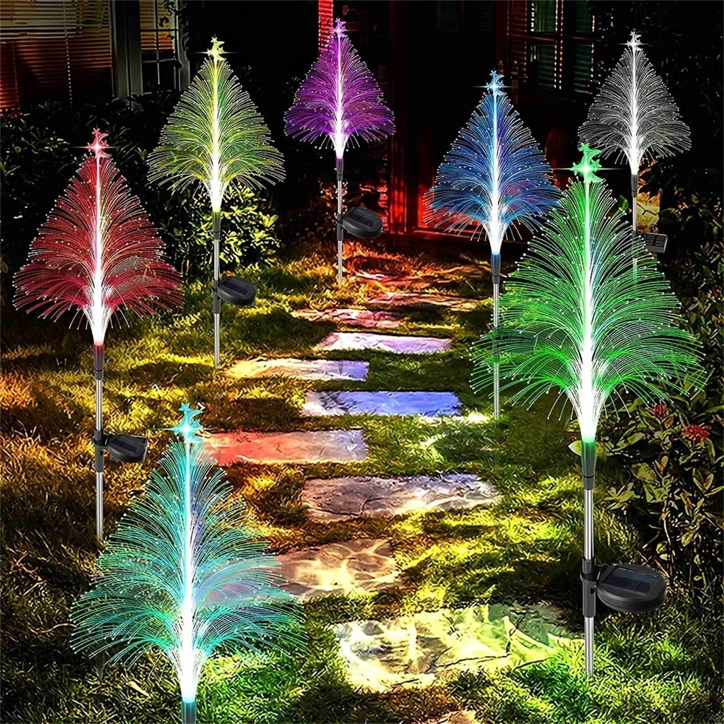 BOPORO 7 Modes Outdoor Christmas Lights, ZROBM C9 LED Solar Christmas Lights near Me, IP65 Waterproof Solar Outdoor Christmas Tree Lights for House
