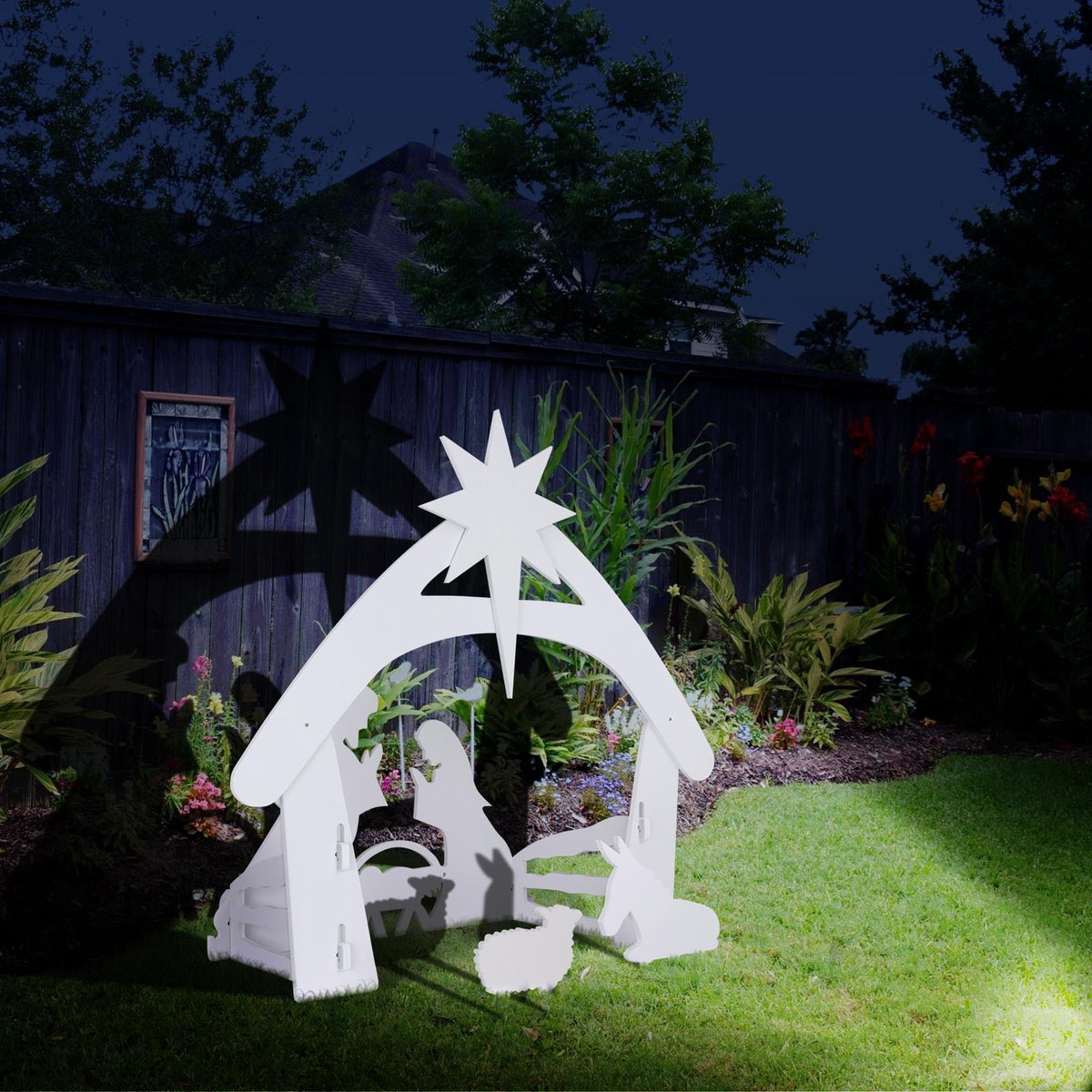 Ktaxon Christmas Outdoor Nativity Scene Large Holy Family Christmas Decorations for Front Yard and Church