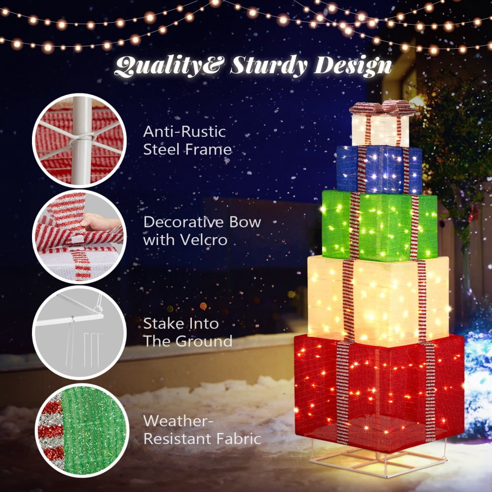 JOY Letter Sign Decoration - Lighted Home Scene Yard Sign Decor with Warm White Light - Indoor Outdoor Christmas Display for Lawn Garden - 47.2in Tall