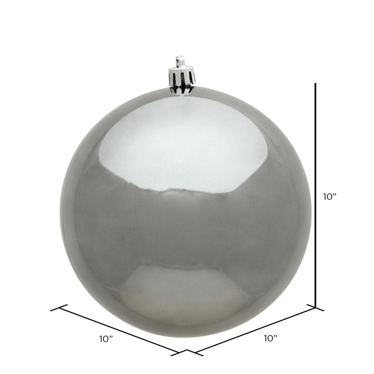 Vickerman 10" Sea Foam Candy Ball Ornament