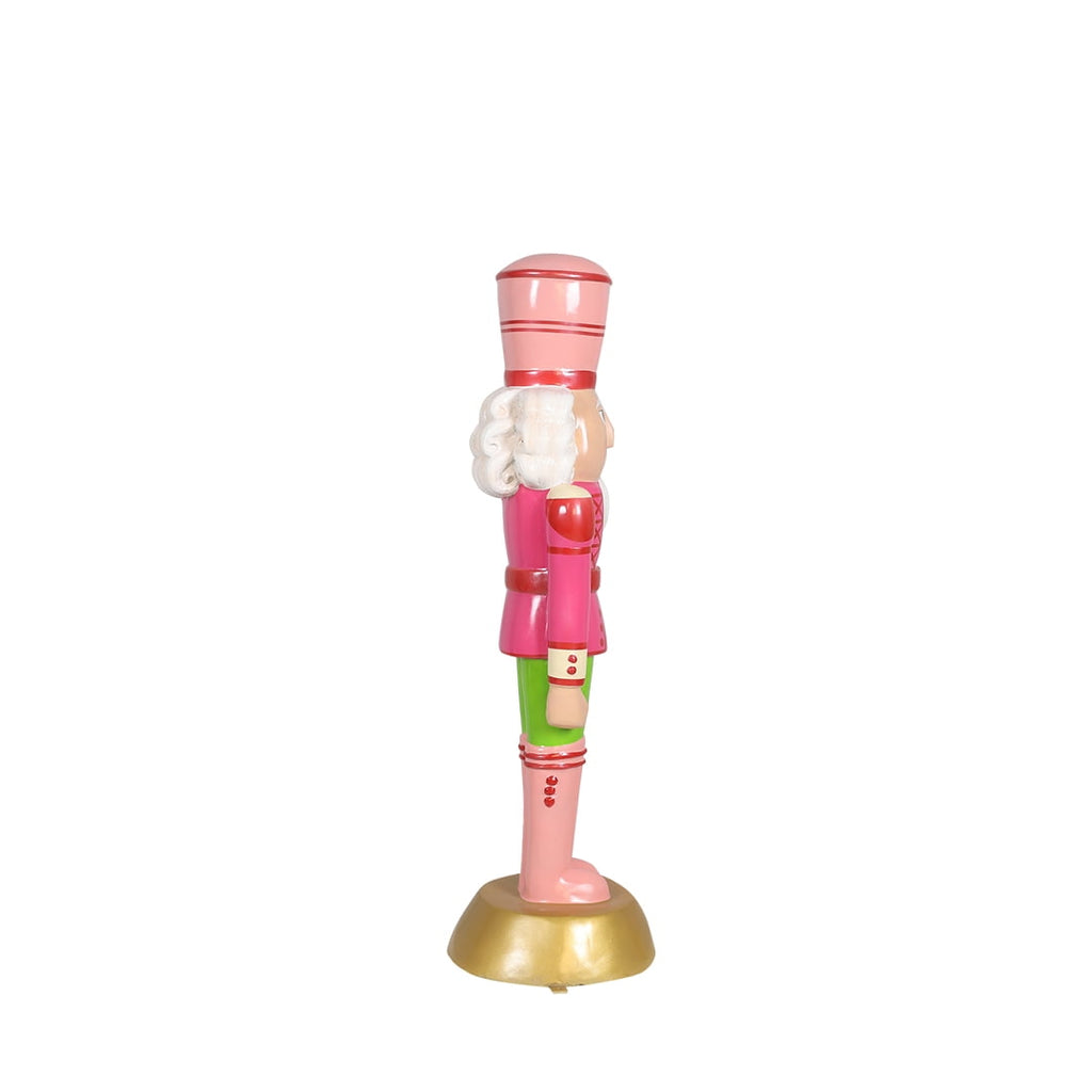 Universal Statues Commercial Size Outdoor Christmas Nutcracker Guard - 4' - Pink