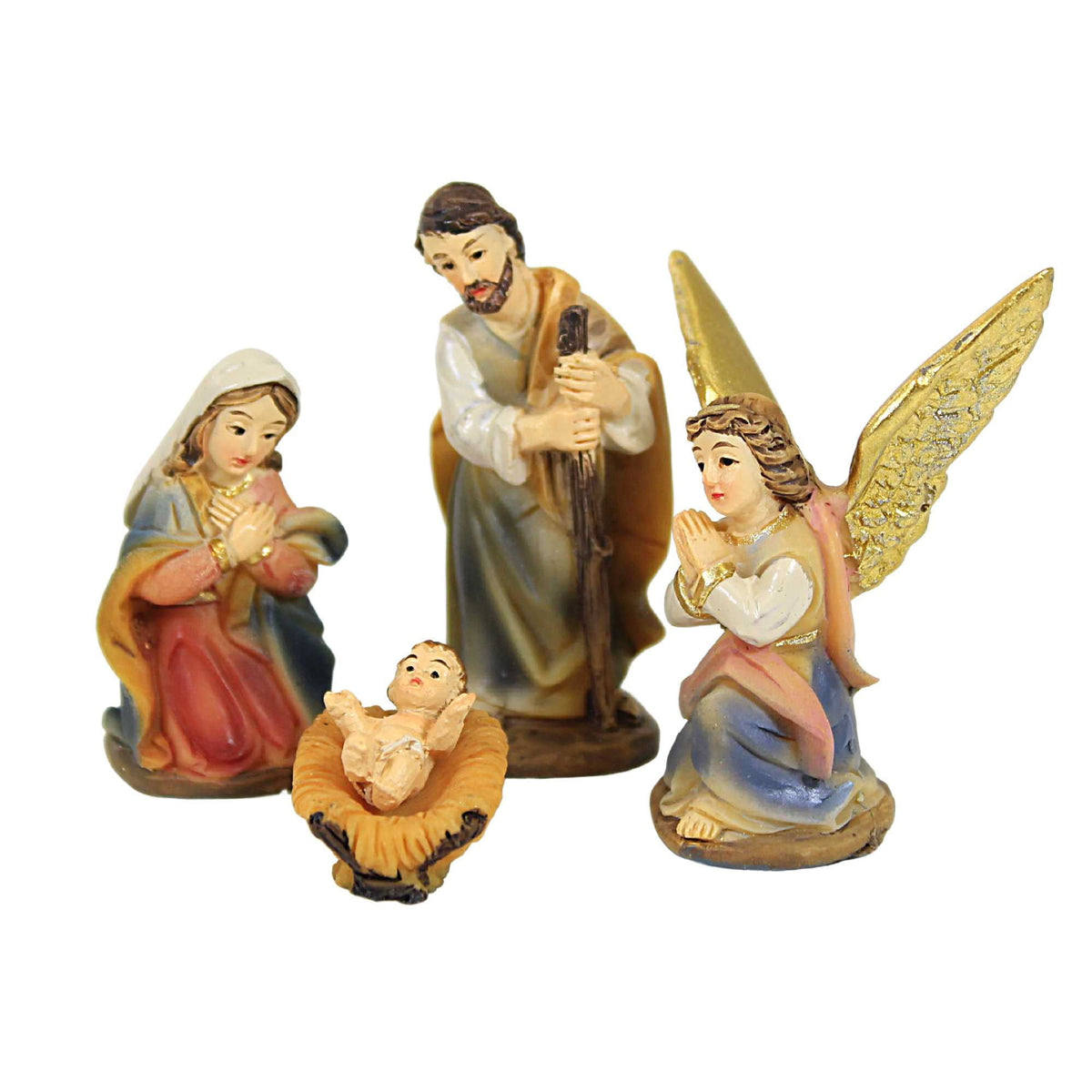 Roman Inc. 2" 12 Piece SET Nativity in Muted Colors of Earth Tones