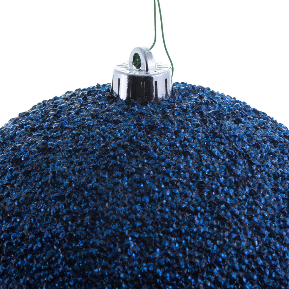 Vickerman 6" Turquoise Beaded Ball Ornament, 4 per Bag